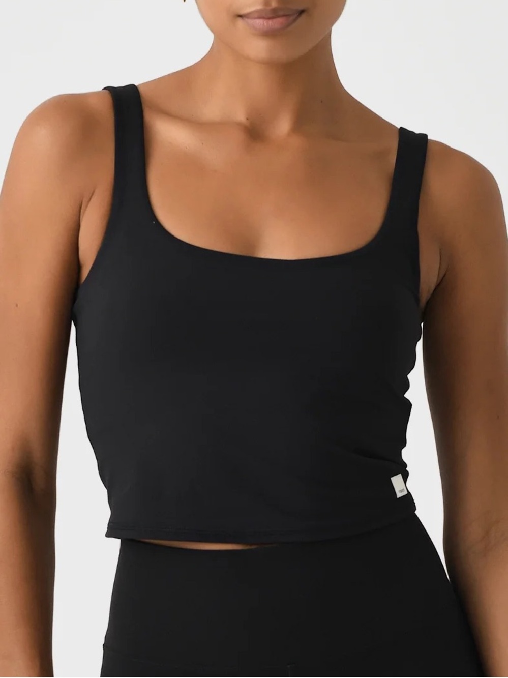 Vuori Black Daily Crop Tank Top Small